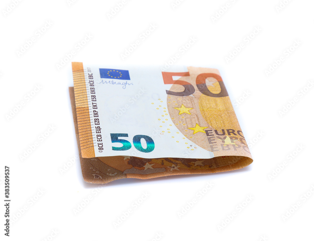 money euro bills isolated on white money euro bills isolated on white