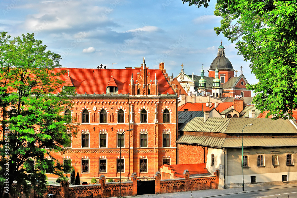 Widok miasta Krakowa