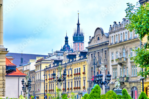 Widok miasta Krakowa