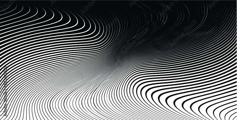 Abstract warped Diagonal Striped Background . Vector curved twisted slanting, waved lines texture
Abstract warped Diagonal Striped Background . Vector curved twisted slanting, waved lines texture