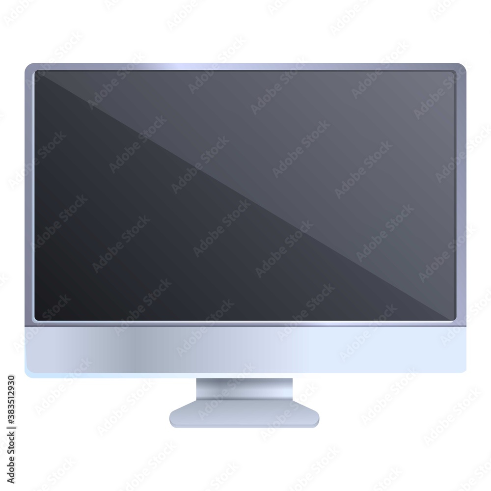 Work monitor icon. Cartoon of work monitor vector icon for web design isolated on white background Work monitor icon. Cartoon of work monitor vector icon for web design isolated on white background