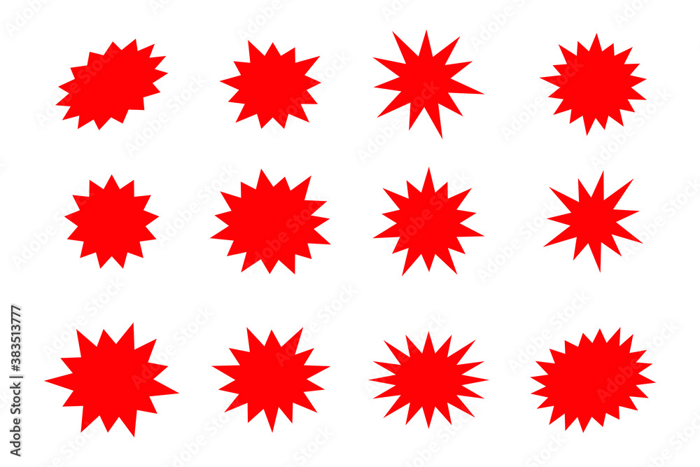 Set of comic splash, explosion, burst, bang, blast, shine, star vector for sale labels, stickers. Set of comic splash, explosion, burst, bang, blast, shine, star vector for sale labels, stickers.