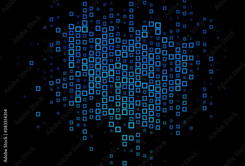 Dark BLUE vector texture in rectangular style.