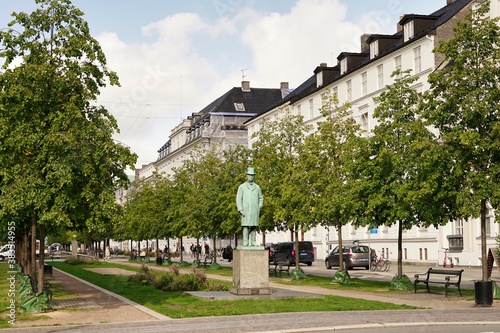 Copenhagen, Europe statue of Carl Frederik Tietgen, photo