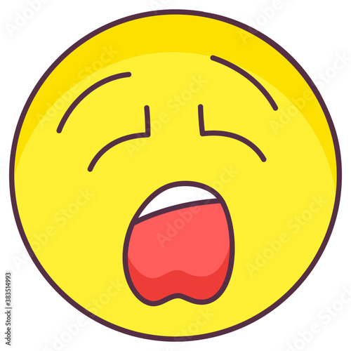 Yawning Emoticon 