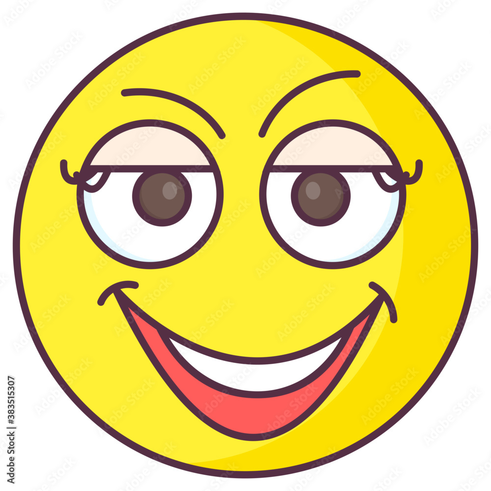 Fototapeta premium Cute Girl Emoji 