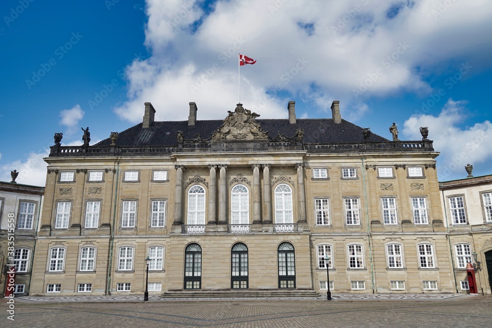 Copenhagen, Europe, Levetzau palace, Amalienborg castle