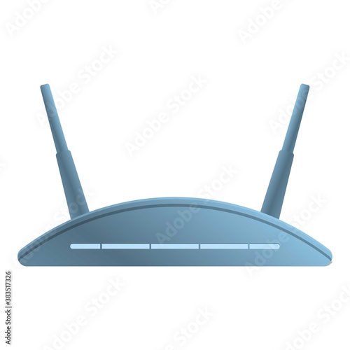 Wifi modem network icon. Cartoon of wifi modem network vector icon for web design isolated on white background