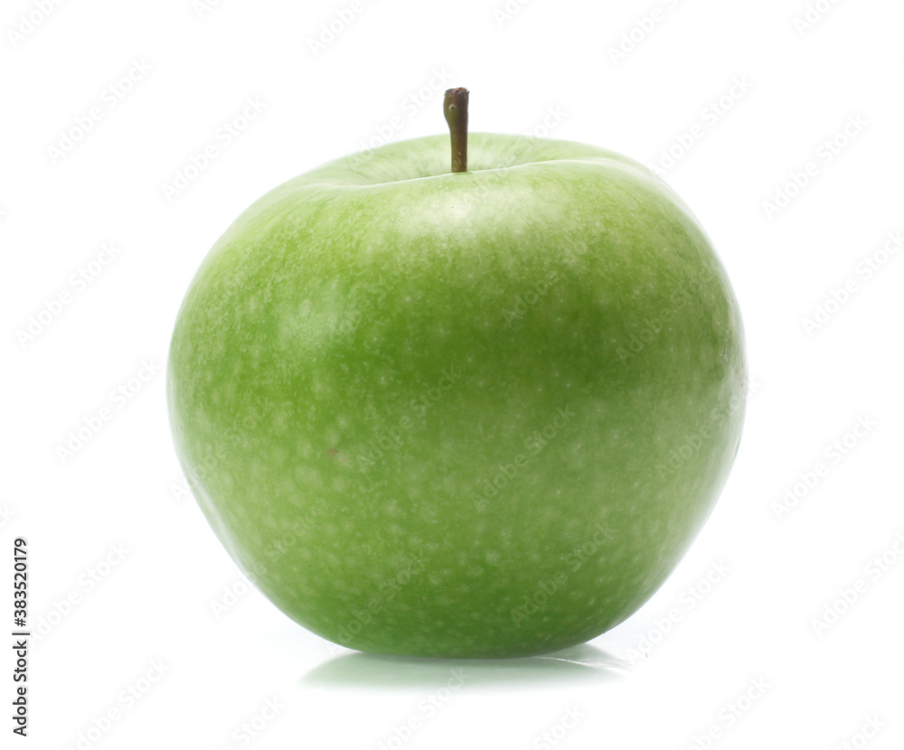 Green apple isolated on white background Green apple isolated on white background