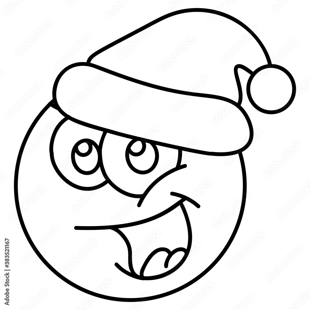 Happy Santa Emoji 