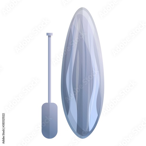 Extreme sup surfing icon. Cartoon of extreme sup surfing vector icon for web design isolated on white background
