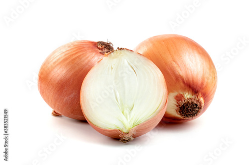Fresh Onion isolated on white background