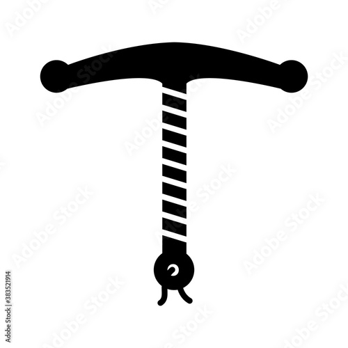 sexual health concept, iud icon, silhouette style