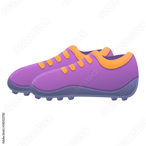 Fitness football boots icon. Cartoon of fitness football boots vector icon for web design isolated on white background