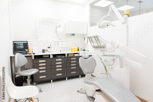 A white empty dental clinic office