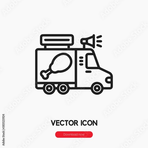 food truck icon vector sign symbol