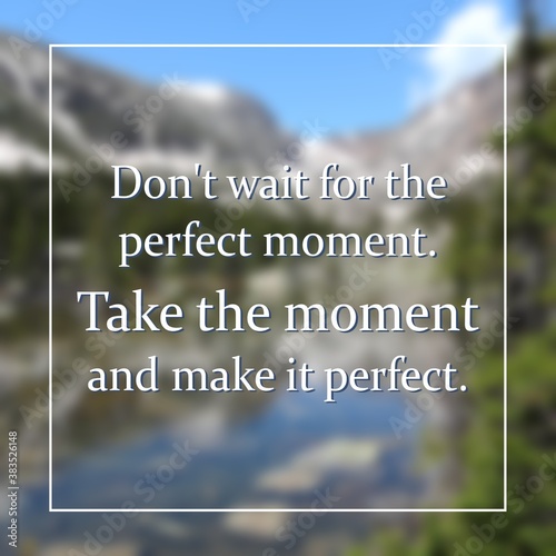 Perfect moment