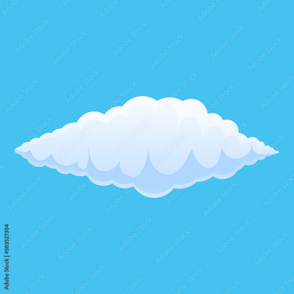 Cloud sky icon. Cartoon of cloud sky vector icon for web design isolated on white background