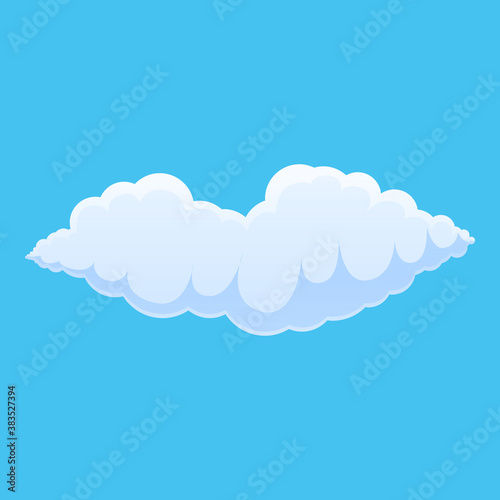 Rain cloud icon. Cartoon of rain cloud vector icon for web design isolated on white background
