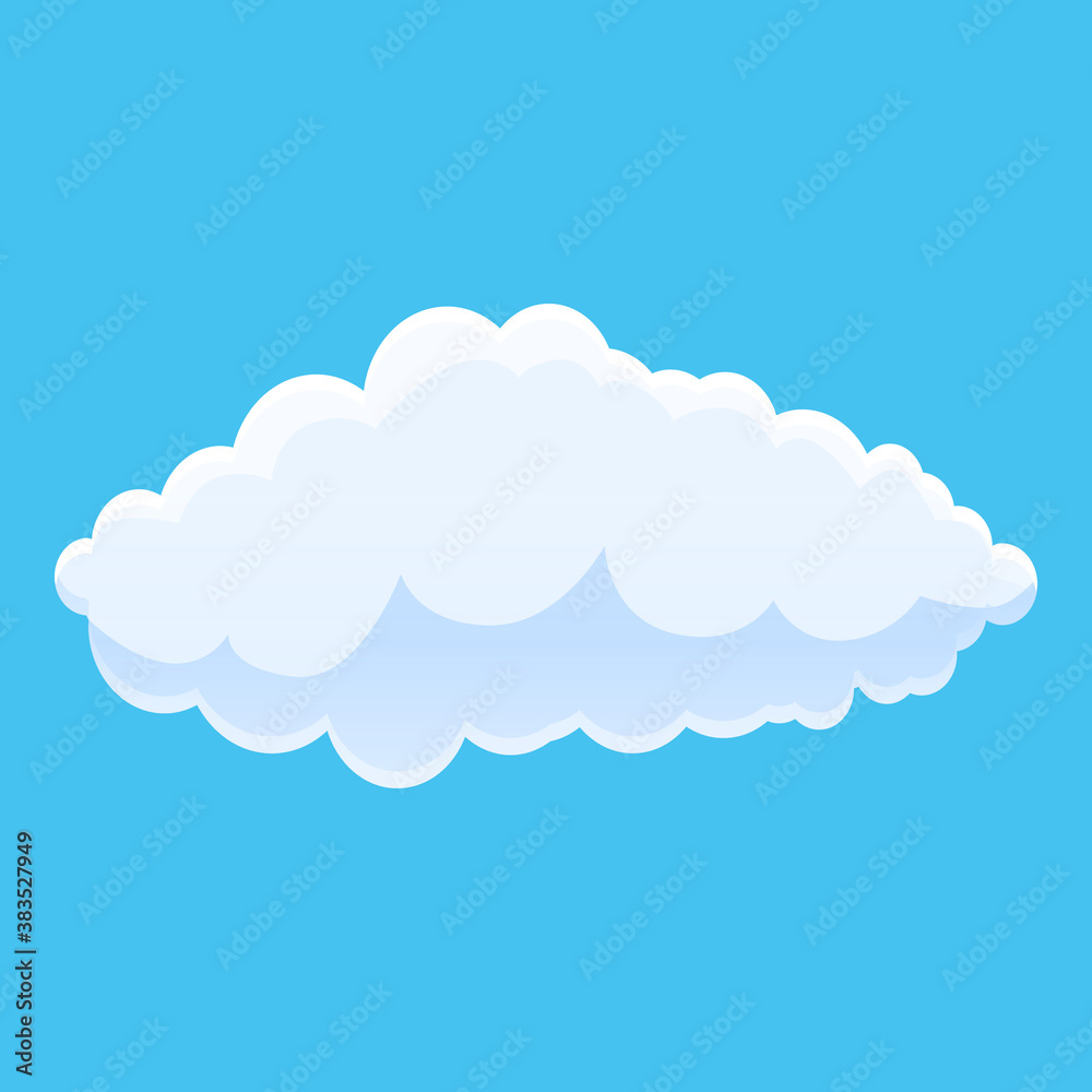 Climate cloud icon. Cartoon of climate cloud vector icon for web design isolated on white background
