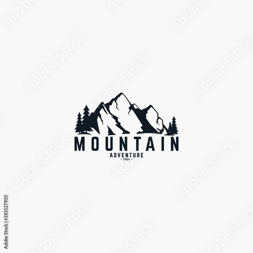 Mountain logo for adventure and outdoor logo design