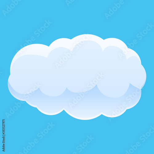 Cloudscape cloud icon. Cartoon of cloudscape cloud vector icon for web design isolated on white background