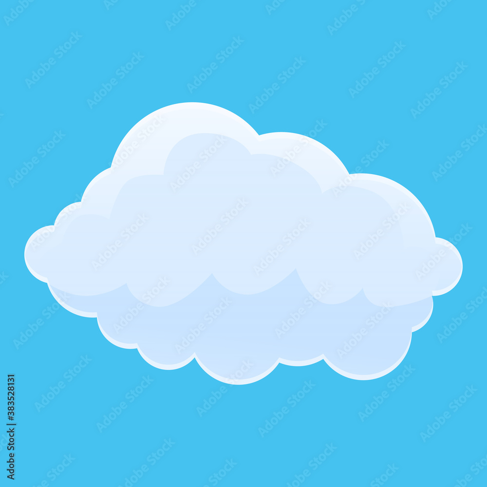 Space cloud icon. Cartoon of space cloud vector icon for web design isolated on white background Space cloud icon. Cartoon of space cloud vector icon for web design isolated on white background