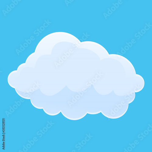 Space cloud icon. Cartoon of space cloud vector icon for web design isolated on white background