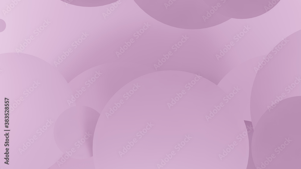 Cascading pink circle with pale pink background, 3D Rendering Cascading pink circle with pale pink background, 3D Rendering