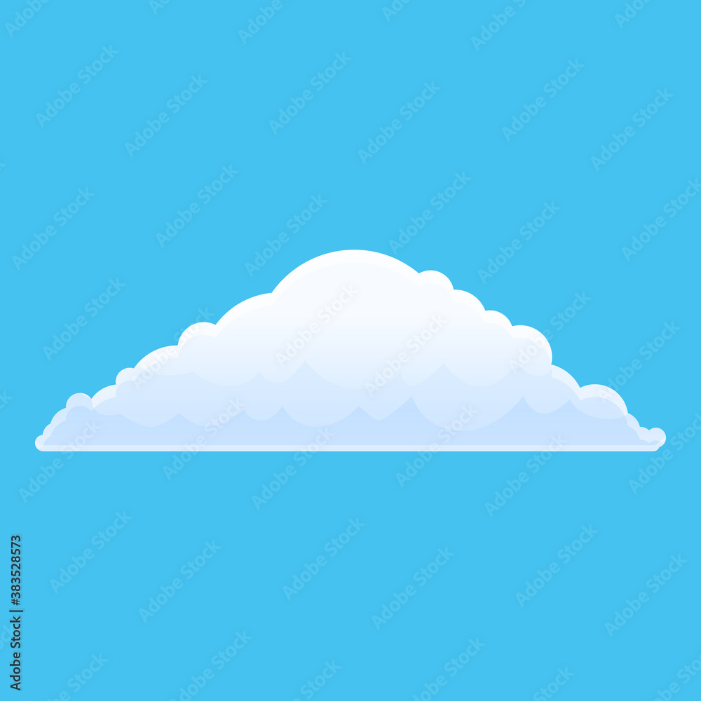 Obraz Sky air cloud icon. Cartoon of sky air cloud vector icon for web design isolated on white background