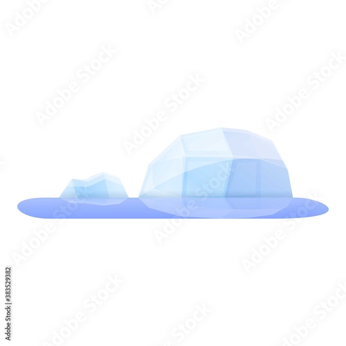 Arctic global warm icon. Cartoon of arctic global warm vector icon for web design isolated on white background