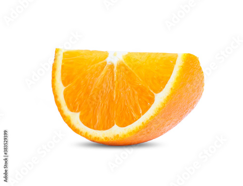 Orange fruit. Orang slice isolate on white background