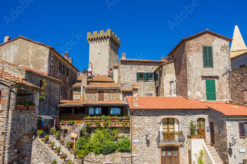Capalbio, Tuscany, one of the pearls of the Argentario, tourist center for beaches and architectural heritage, province of Grosseto. Here in particular the Old Town. photo