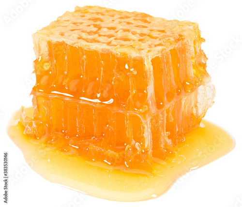Honeycomb isolated on white background. full depth of field