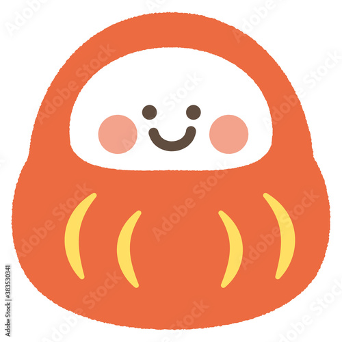 かわいいだるまイラスト