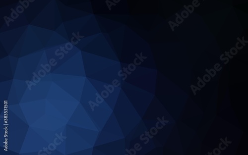 Dark BLUE vector abstract mosaic pattern.