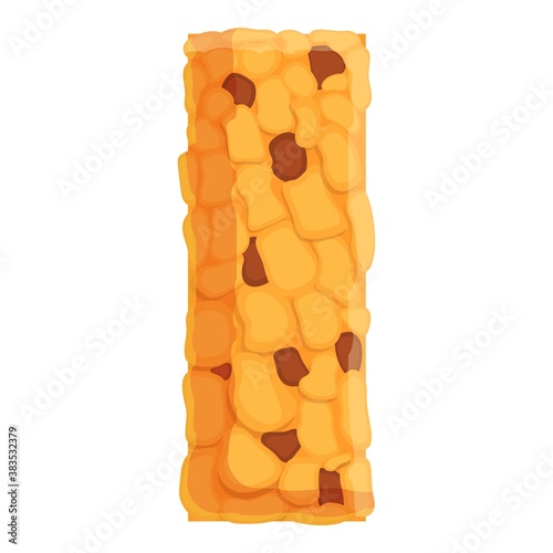 Granola bar icon. Cartoon of granola bar vector icon for web design isolated on white background