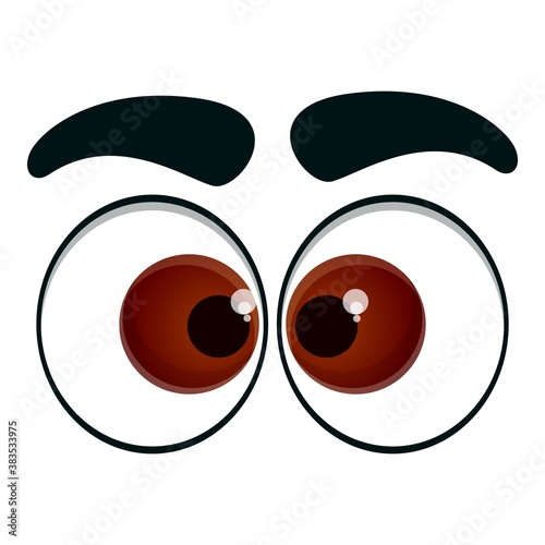 Innocent eyes icon. Cartoon of innocent eyes vector icon for web design isolated on white background