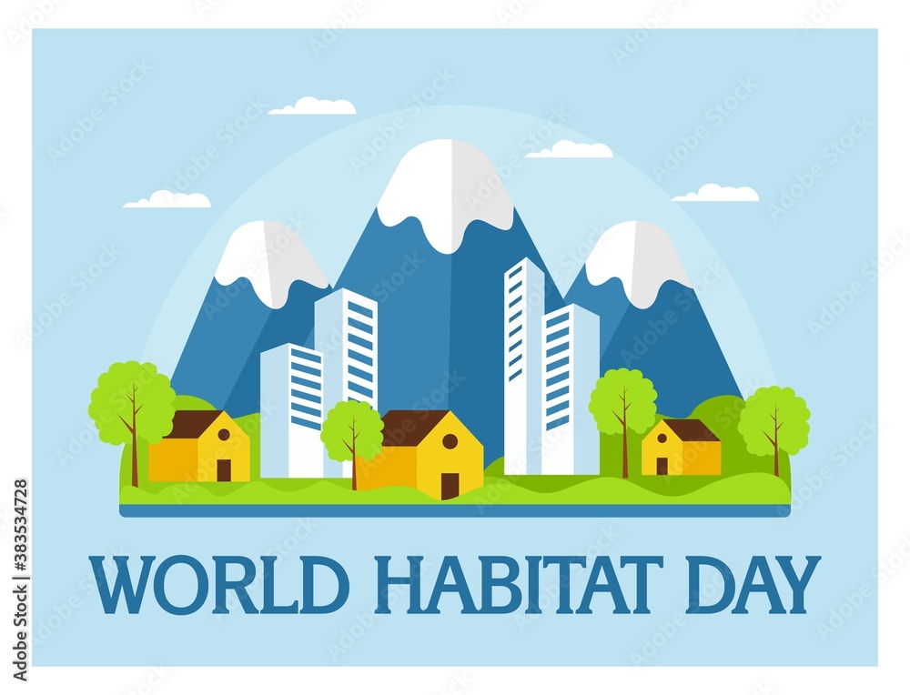 flat design of World Habibat Day