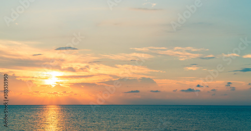 sunset over the sea