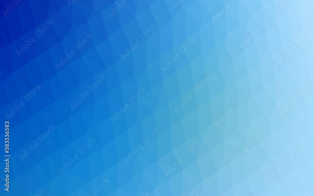 Light BLUE vector triangle mosaic texture. Light BLUE vector triangle mosaic texture.