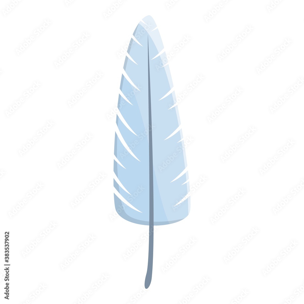 Softly feather icon. Cartoon of softly feather vector icon for web design isolated on white background Softly feather icon. Cartoon of softly feather vector icon for web design isolated on white background