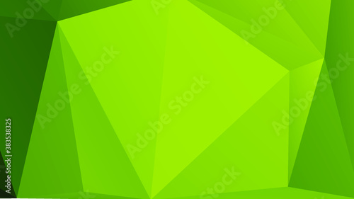 Abstract Green Color Polygon Background Design, Abstract Geometric Origami Style With Gradient. Presentation, Website, Backdrop, Cover, Banner, Pattern Template