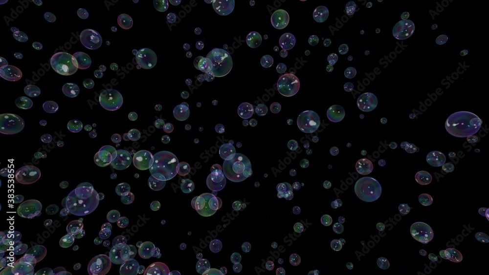 虹色のシャボン玉が舞い上がるループ 虹色のシャボン玉が舞い上がるループ