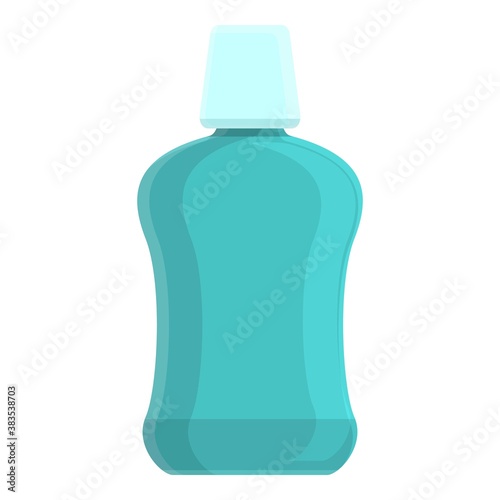 Tooth mouthwash icon. Cartoon of tooth mouthwash vector icon for web design isolated on white background