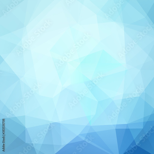 Geometric pattern, polygon triangles vector background in blue  tones. Illustration pattern