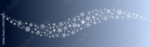 Décoration de noël avec étoiles et flocons de neige