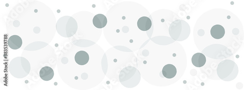 Gray vector background with a pattern of circles with different diameters. Textured template for a web splash in a modern style.
