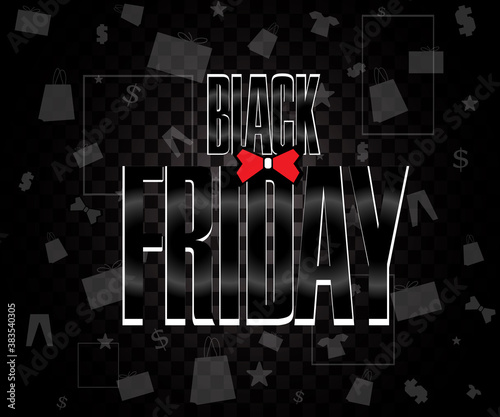 Black friday banners with photo in flat design Free Vector