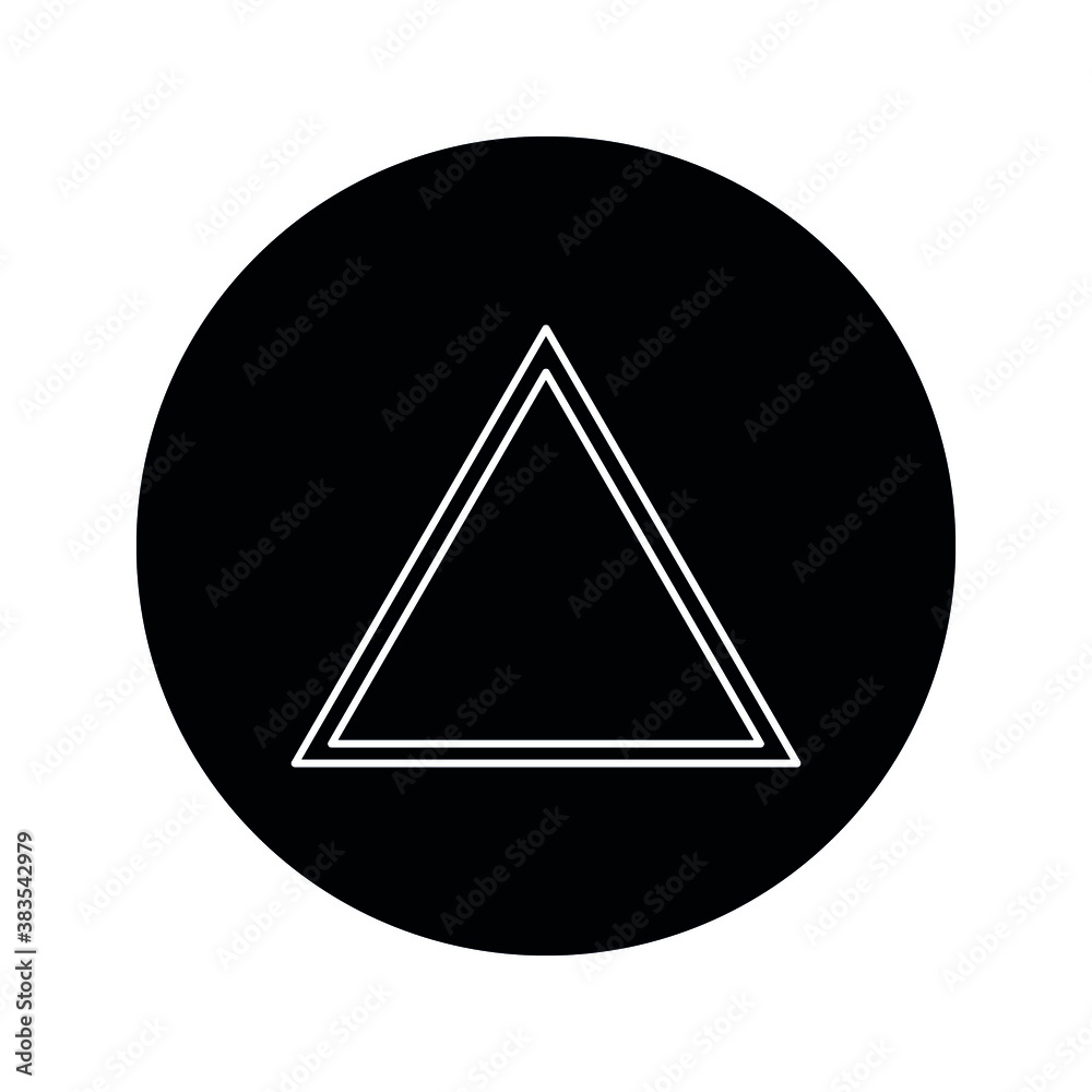 Triangle Icon Vector on white background Triangle Icon Vector on white background